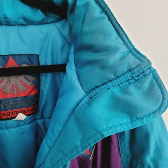 Vintage 80s Teal & Purple Ski Jacket - Picture 7 of 12